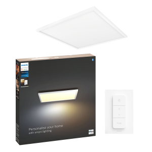 PHILIPS Hue White Ambiance Έξυπνο Φωτιστικό Οροφής Aurelle Square Panel Light 46.5W + Hue Διακόπτης Dimmer