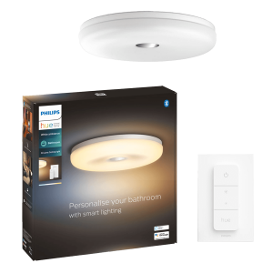 PHILIPS Hue White Ambiance Struana Bathroom Φωτιστικό Οροφής + Διακόπτης Dimmer