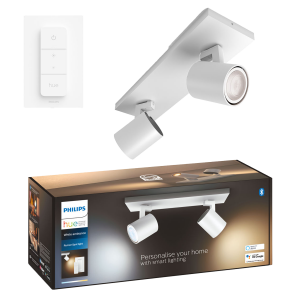 PHILIPS Hue White Ambiance Runner Διπλό Σποτ + Διακόπτης Dimmer