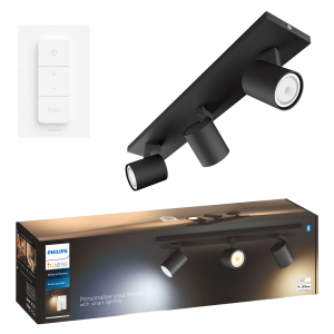PHILIPS Hue White Ambiance Runner Τριπλό Σποτ + Διακόπτης Dimmer