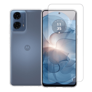 Διάφανη Θήκη + Γυαλί Προστασίας Οθόνης COSY για MOTOROLA moto g24 Power