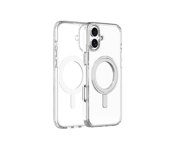 Transparent COZY Hybrid MagSafe Case with Mounting Base for iPhone 16