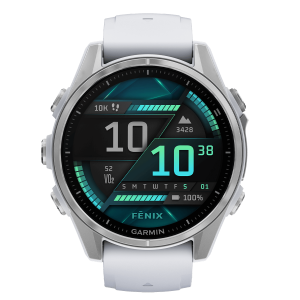 GARMIN fenix 8 43mm AMOLED Stainless Whitestone Smartwatch