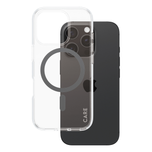 Διάφανη Θήκη Flagship CARE by Panzerglass Urban Combat με Black MagSafe για iPhone 16 Pro