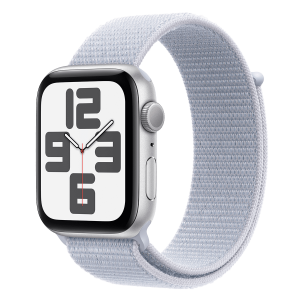 APPLE Watch SE GPS 40mm Silver Aluminum με Blue Cloud Sport Loop Smartwatch