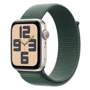 APPLE Watch SE GPS 40mm Starlight Aluminum με Lake Green Sport Loop Smartwatch