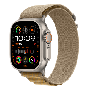 APPLE Watch Ultra 2 49mm Natural Titanium με Alpine Loop Tan Medium Smartwatch