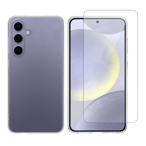 Διάφανη Θήκη + Γυαλί Προστασίας Οθόνης COSY για SAMSUNG Galaxy S24 FE