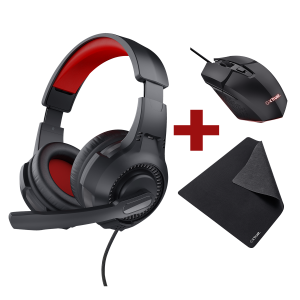 Σετ Gaming TRUST 3 σε 1 Headset+Ποντίκι+Mousepad