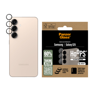 Φακοί Προστασίας Κάμερας με Πλαίσιο PANZERGLASS Hoops  Clear Edition για SAMSUNG Galaxy S25