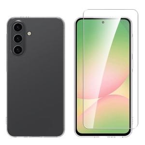 Διάφανη Θήκη + Γυαλί Προστασίας Οθόνης COSY για SAMSUNG Galaxy A56 5G