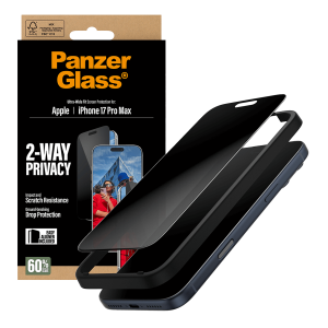 Γυαλί Προστασίας Οθόνης PANZERGLASS Ultra - Wide Fit 2-Way Privacy για iPhone 17 Pro Max