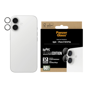 Φακοί Προστασίας Κάμερας με Πλαίσιο PANZERGLASS Hoops Clear Edition για iPhone 17/ 16/ 16 Plus