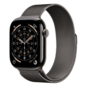 APPLE Watch Series 11 GPS + Cellular 42mm Slate Titanium Case with Slate Milanese Loop Medium/ Large Smartwatch