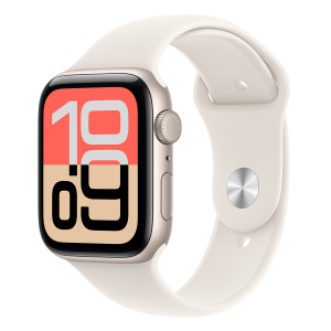 APPLE Watch Series SE 3 GPS + Cellular 44mm Starlight Aluminum Case with Starlight Sport Band Small/ Medium Smartwatch