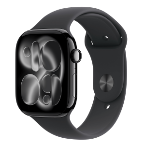 APPLE Watch Series 11 GPS 42mm Jet Black Aluminium Case with Black Sport Band Medium/ Large Smartwatch