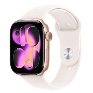 APPLE Watch Series 11 GPS + Cellular 46mm Rose Gold Aluminium Case with Light Blush Sport Band Small/ Medium Smartwatch