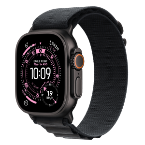 Apple Watch Ultra 3 GPS + Cellular 49mm Black Titanium Case with Black Alpine Loop Small Smartwatch