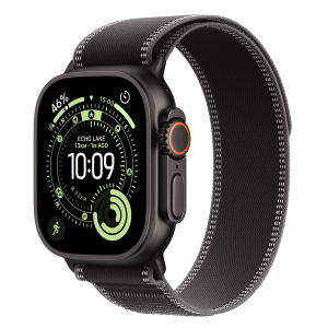 APPLE Watch Ultra 3 GPS + Cellular 49mm Black Titanium Case with Black/Charcoal Trail Loop  Small/Medium Smartwatch