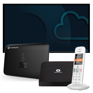 COSMOTE Fiber 200 Unlimited plus TV Entry Pack